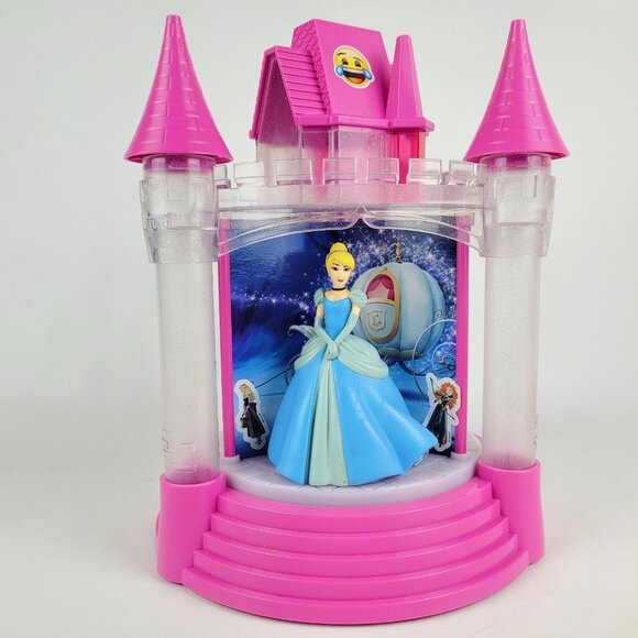 Disney Princess Light Sound Musical Carousel Palace Belle Cinderella Ariel Works - Picture 4 of 7